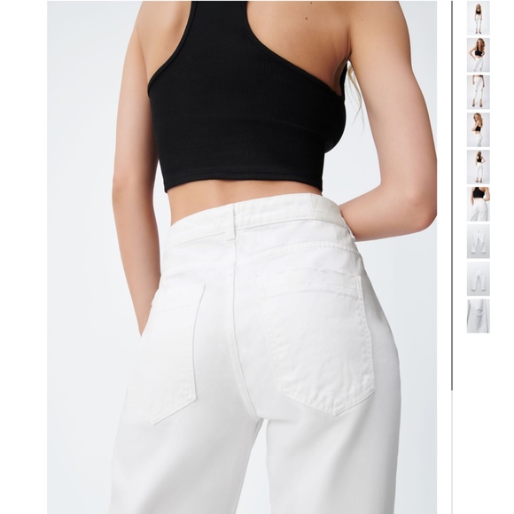 🥳Host Pick🥳 NWT Zara Relaxed Fit Ripped Jeans - 36 - Picture 4 of 10